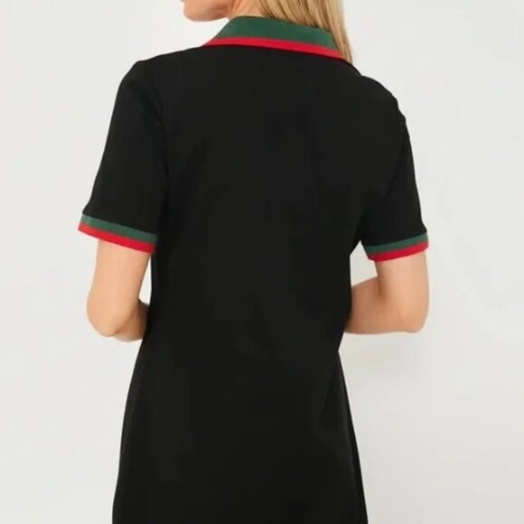 Tuckernuck Hutton Polo Dress Women's XXL Black Green Red Tennis Pockets. Sz: M - Picture 2 of 8